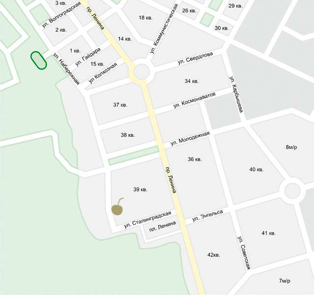 ДереVня на карте